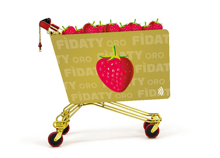 Fìdaty oro carrello e fragola